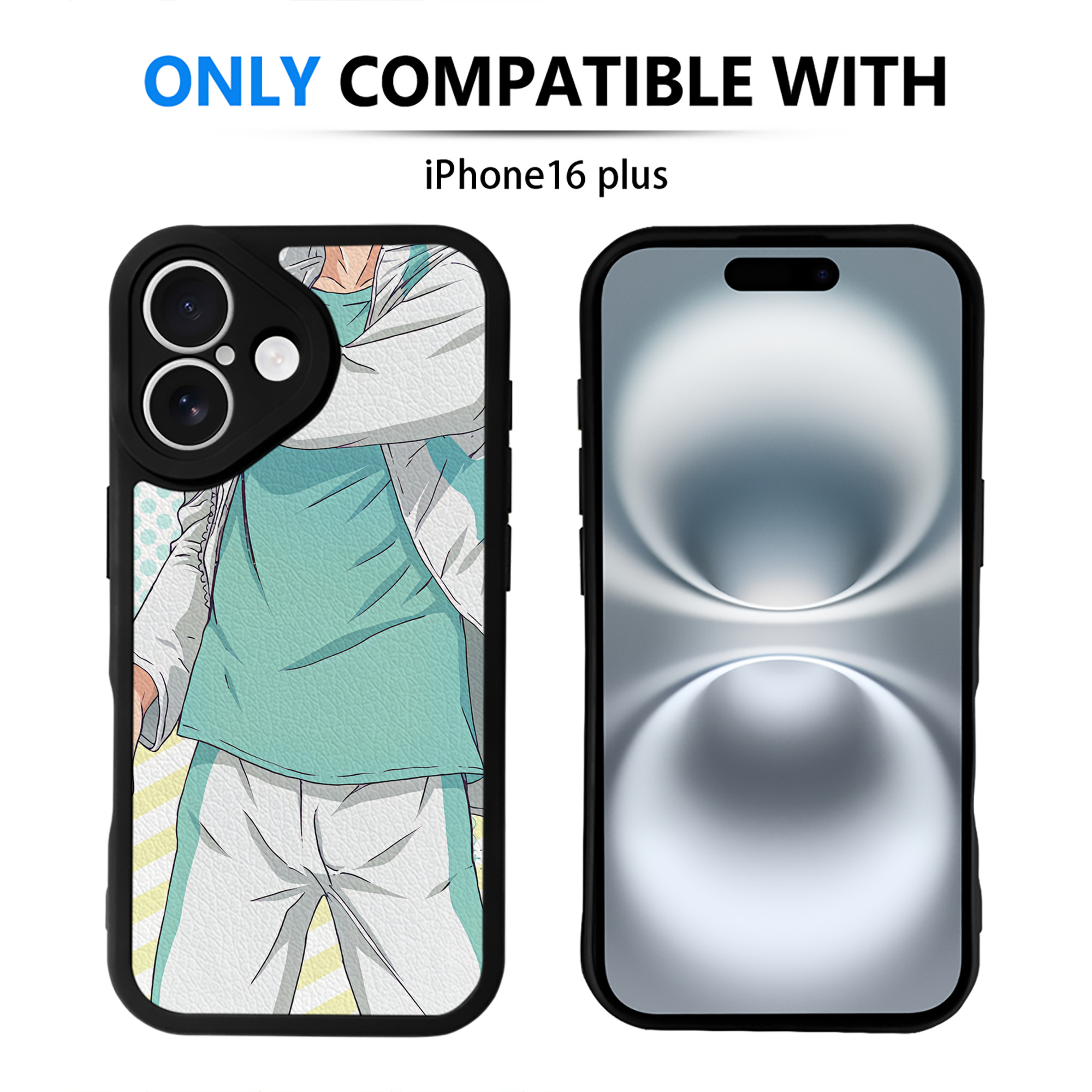 （画像用） ハイキュー!! Haikyu!! 【iPhone 16シリーズ対応】シリコンスマホケース（レザー調） 材質：シリコン